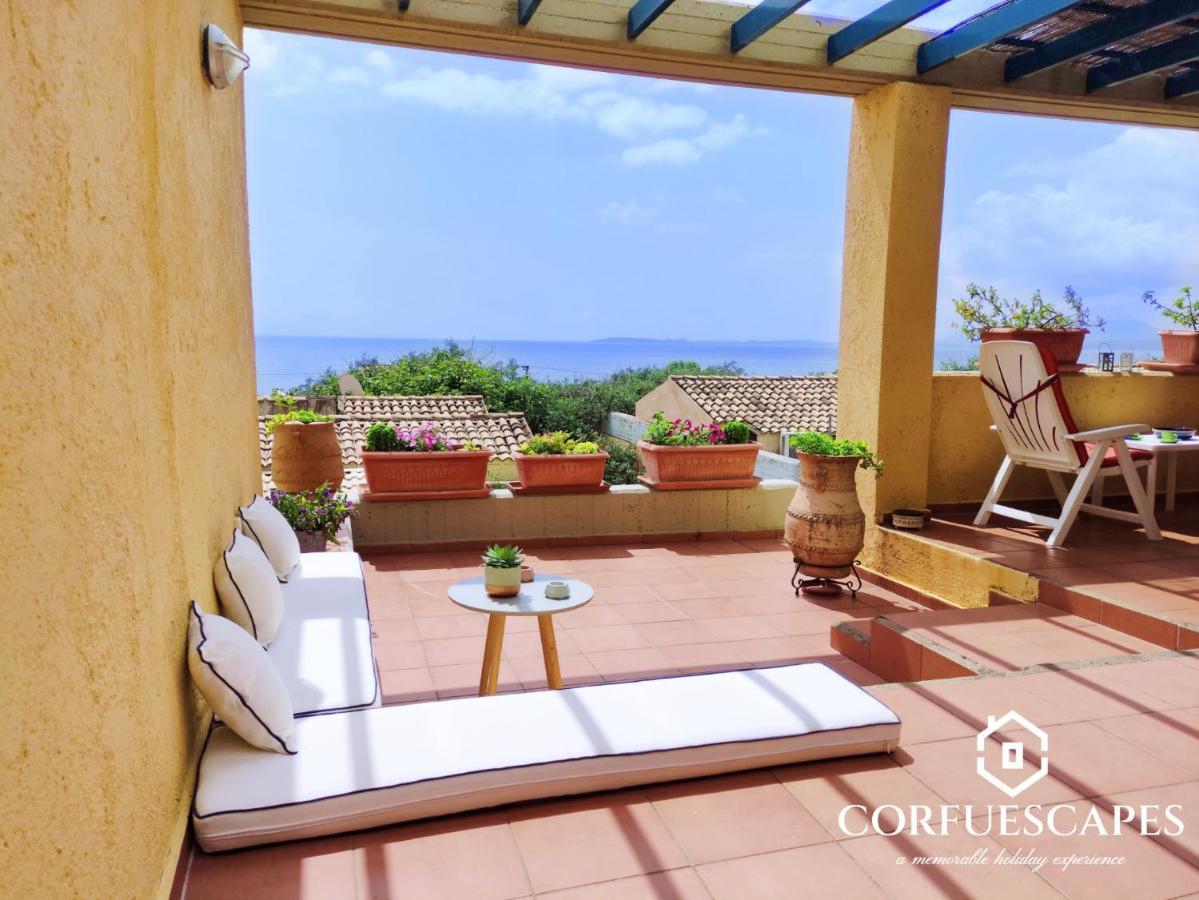 Mira El Mar By Corfuescapes Villa Barbati Exterior photo